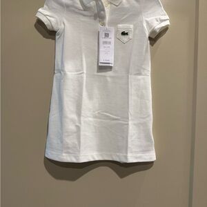 Lacoste Girl's White Polo Dress